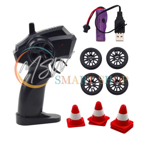 Auto Sportowe Do Driftu Wymienne Koła Zdalnie Sterowany RC 4WD Czerwone Auto Sportowe Do Driftu Wymienne Koła Zdalnie Sterowany RC 4WD Czerwone