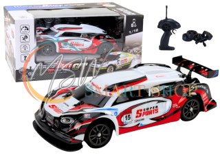 Auto Sportowe RC 1:16 Drift Wymienne Koła Biało-Czerwone