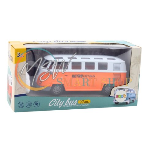 Autobus Retro City Bus Zdalnie Sterowany RC Światła 1:30 Autobus Retro City Bus Zdalnie Sterowany RC Światła 1:30
