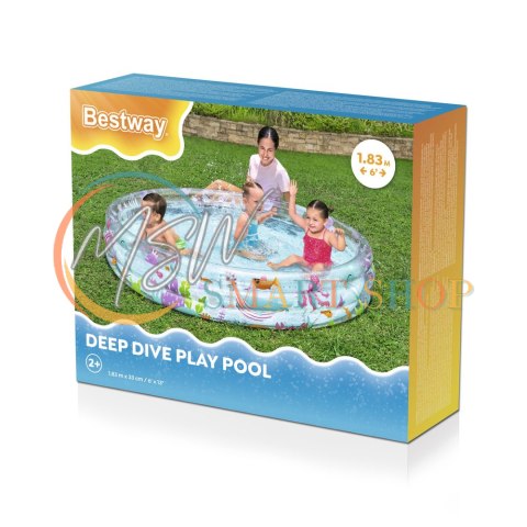 Dmuchany Basen Morski Świat 183 x 33 cm Bestway 51005