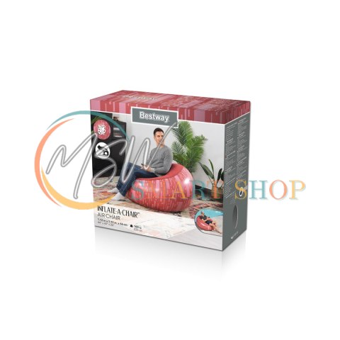 Dmuchany Fotel Czerwony Bestway 75052 Dmuchany Fotel Czerwony Bestway 75052