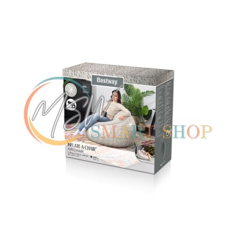 Dmuchany Fotel Szary Bestway 75052