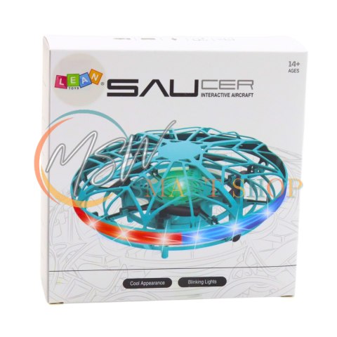 Dron UFO Sterowany Ręką RC Światła LED Różowy Dron UFO Sterowany Ręką RC Światła LED Różowy