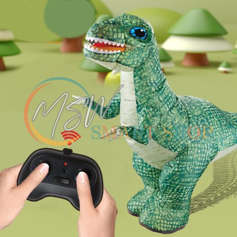 Duży Dinozaur Dmuchany Zdalnie Sterowany RC Zielony 130 x 190cm Duży Dinozaur Dmuchany Zdalnie Sterowany RC Zielony 130 x 190cm
