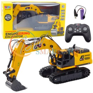 Koparka Gąsienicowa Zdalnie Sterowana RC Dźwięki 9CH 2.4G