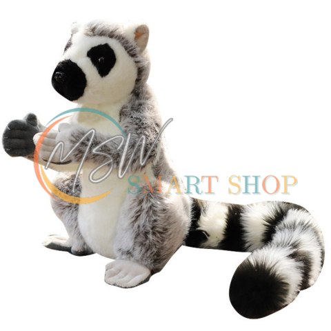 Maskotka Pluszowa Lemur Pluszak Miękki Szary 28cm Maskotka Pluszowa Lemur Pluszak Miękki Szary 28cm