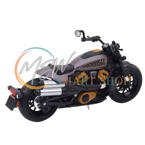 Motocykl Chopper Metalowy Światła Dźwięki Czarny Szare Elementy 1:12 Motocykl Chopper Metalowy Światła Dźwięki Czarny Szare Elementy 1:12