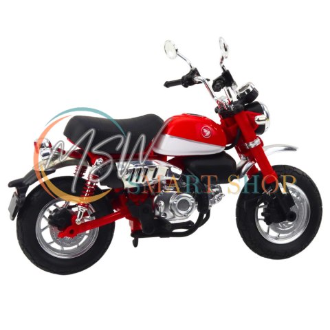 Motocykl Retro Klasyczny Metalowy Światła Czerwony 1:12 Motocykl Retro Klasyczny Metalowy Światła Czerwony 1:12