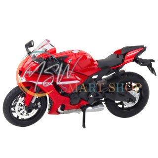 Motocykl Sportowy Metalowy Światła Dźwięki Czerwony R1 1:12