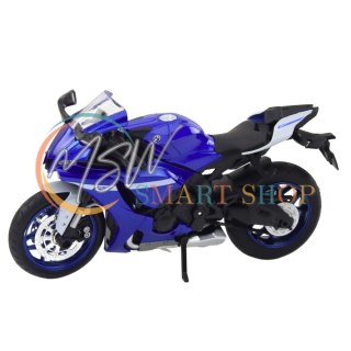 Motocykl Sportowy Metalowy Światła Dźwięki Granatowy R1 1:12