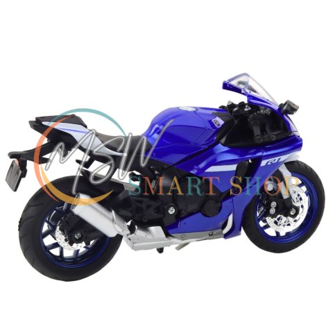 Motocykl Sportowy Metalowy Światła Dźwięki Granatowy R1 1:12 Motocykl Sportowy Metalowy Światła Dźwięki Granatowy R1 1:12