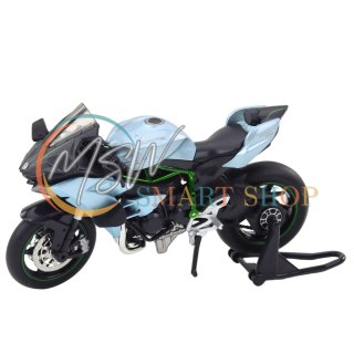 Motocykl Sportowy Metalowy Światła Dźwięki Srebrny 1:12