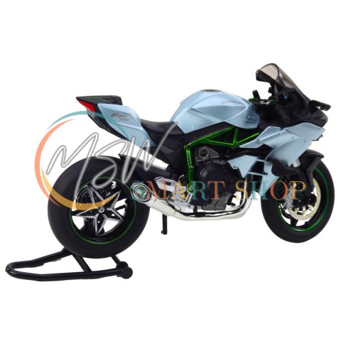 Motocykl Sportowy Metalowy Światła Dźwięki Srebrny 1:12 Motocykl Sportowy Metalowy Światła Dźwięki Srebrny 1:12