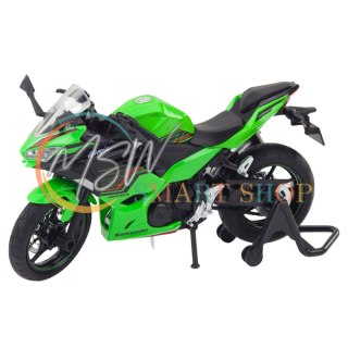 Motocykl Sportowy Metalowy Światła Dźwięki Zielony 1:12