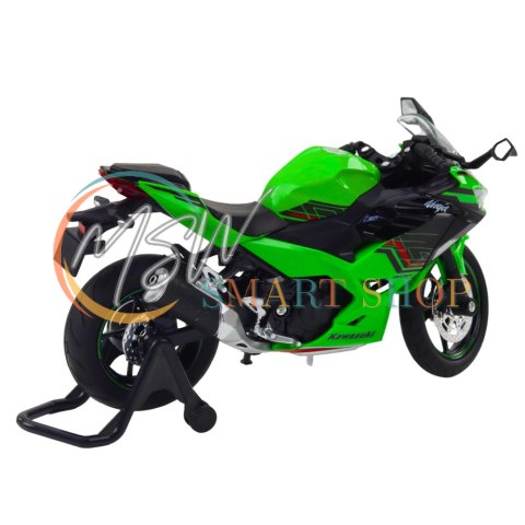 Motocykl Sportowy Metalowy Światła Dźwięki Zielony 1:12 Motocykl Sportowy Metalowy Światła Dźwięki Zielony 1:12