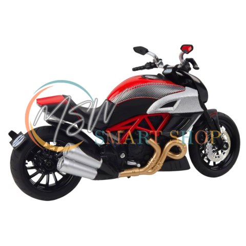 Motocykl Sportowy Metalowy Światła Dźwięki Złote Czerwone Elementy 1:12 Motocykl Sportowy Metalowy Światła Dźwięki Złote Czerwone Elementy 1:12