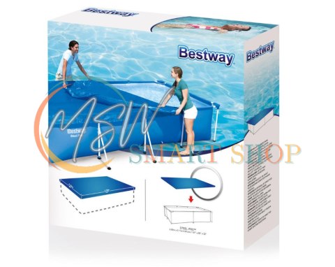 Pokrywa do basenu Stelażowego 400x211 cm Bestway 58107 Pokrywa do basenu Stelażowego 400x211 cm Bestway 58107