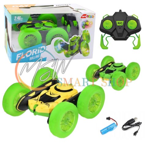 Samochód Kaskaderski Auto Zdalnie Sterowane RC 360° Zielony Samochód Kaskaderski Auto Zdalnie Sterowane RC 360° Zielony