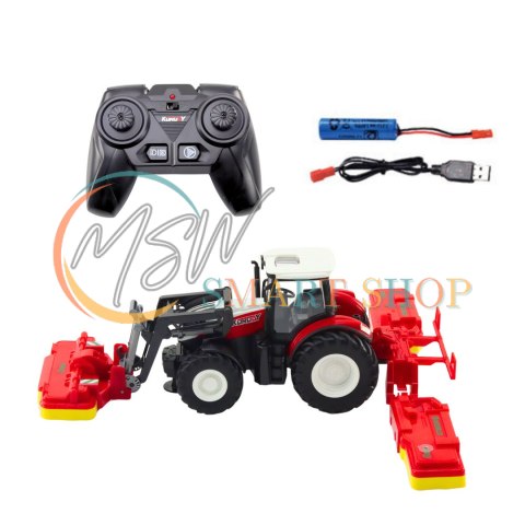 Traktor Rolniczy Z Kosiarkami Do Trawy Zdalnie Sterowany RC 2.4G Traktor Rolniczy Z Kosiarkami Do Trawy Zdalnie Sterowany RC 2.4G