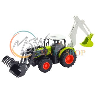 Traktor Rolniczy Z Obrotową Łyżką i Koparką 2w1 Zdalnie Sterowany 2.4G