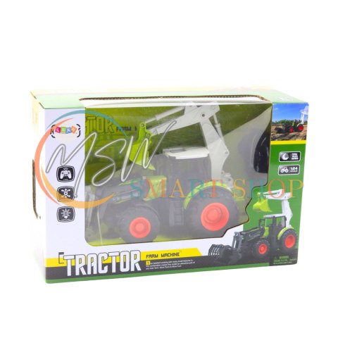Traktor Rolniczy Z Obrotową Łyżką i Koparką 2w1 Zdalnie Sterowany 2.4G Traktor Rolniczy Z Obrotową Łyżką i Koparką 2w1 Zdalnie Sterowany 2.4G