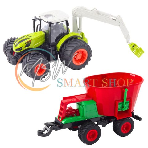 Traktor Rolniczy Z Siewnikiem i Chwytakiem Obrotowym Zdalnie Sterowany 2.4G Traktor Rolniczy Z Siewnikiem i Chwytakiem Obrotowym Zdalnie Sterowany 2.4G