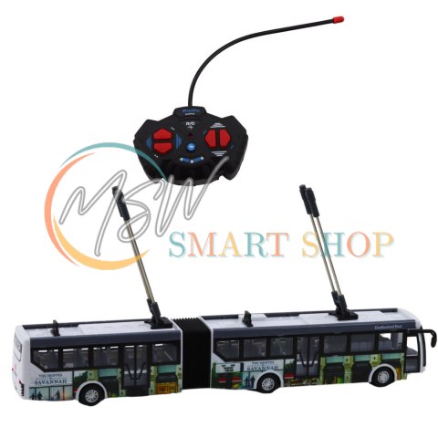 Trolejbus Miejski Zdalnie Sterowany RC Światła Transport Publiczny Trolejbus Miejski Zdalnie Sterowany RC Światła Transport Publiczny