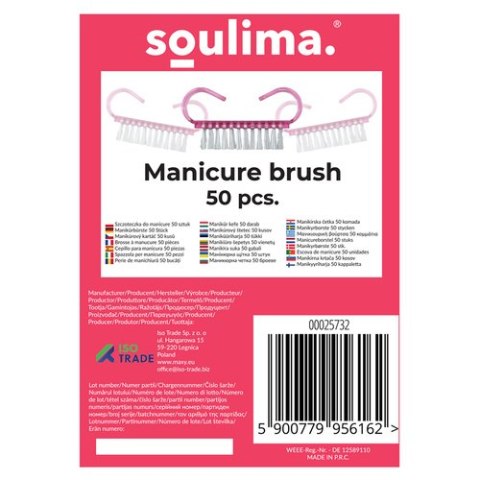 Szczoteczka do manicure- 50szt. Soulima 25732 Szczoteczka do manicure- 50szt. Soulima 25732