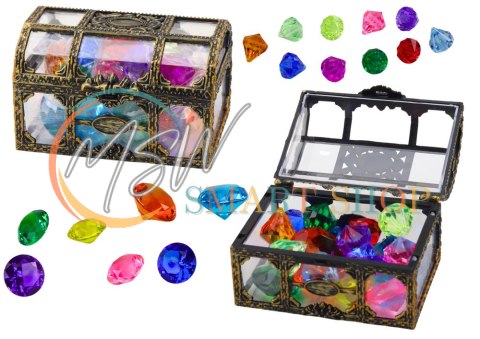 Diamenty W Skrzyni Kuferku Kolorowe 17 Sztuk Diamenty W Skrzyni Kuferku Kolorowe 17 Sztuk