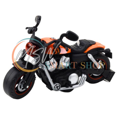 Motocykl Do Skręcania Rozkręcania DIY Światła Dźwięki Pomarańczowy Motocykl Do Skręcania Rozkręcania DIY Światła Dźwięki Pomarańczowy