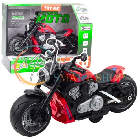 Motocykl Zabawkowy Na Baterie Napęd Światła Dźwięki Czerwony Motocykl Zabawkowy Na Baterie Napęd Światła Dźwięki Czerwony