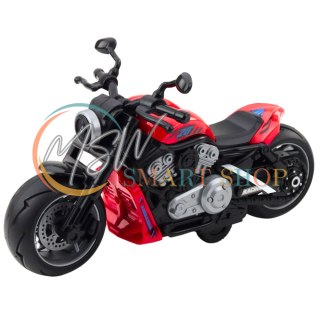 Motocykl Zabawkowy Na Baterie Napęd Światła Dźwięki Czerwony