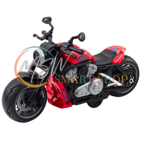 Motocykl Zabawkowy Na Baterie Napęd Światła Dźwięki Czerwony Motocykl Zabawkowy Na Baterie Napęd Światła Dźwięki Czerwony
