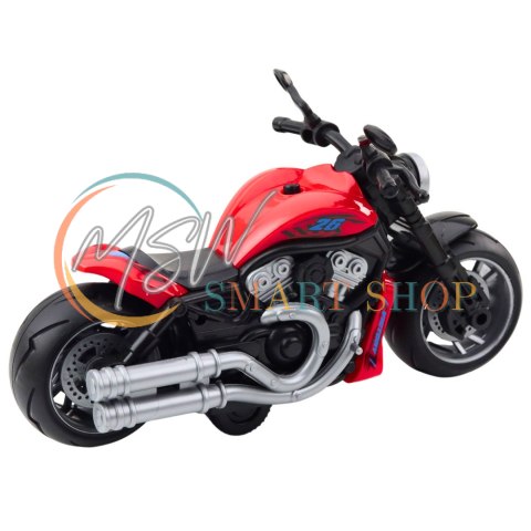 Motocykl Zabawkowy Na Baterie Napęd Światła Dźwięki Czerwony Motocykl Zabawkowy Na Baterie Napęd Światła Dźwięki Czerwony