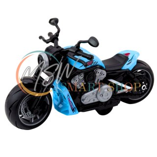 Motocykl Zabawkowy Na Baterie Napęd Światła Dźwięki Niebieski