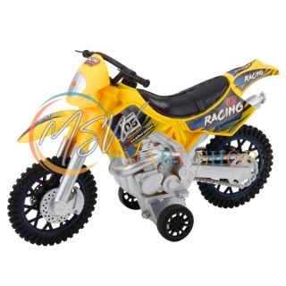 Motor Crossowy Off-Road Napęd Światła Dźwięki Żółty