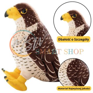 Pluszowa Maskotka Przytulanka Ptak Sokół Brązowy 30cm