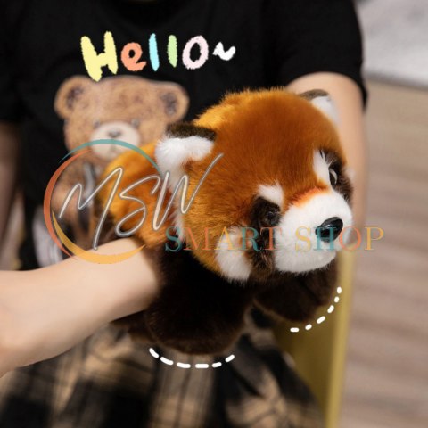 Pluszowa Panda Ruda Maskotka Brelok Kółko Karabińczyk 13cm Pluszowa Panda Ruda Maskotka Brelok Kółko Karabińczyk 13cm