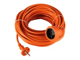 98-758# Przedłużacz sieciowy pr-160 1-gniazdo bez uziemienia 20m pomarańczowy (2x1,5mm)