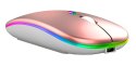 AK211C Mysz bezprzewodowa rgb rose gold