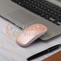 AK211C Mysz bezprzewodowa rgb rose gold