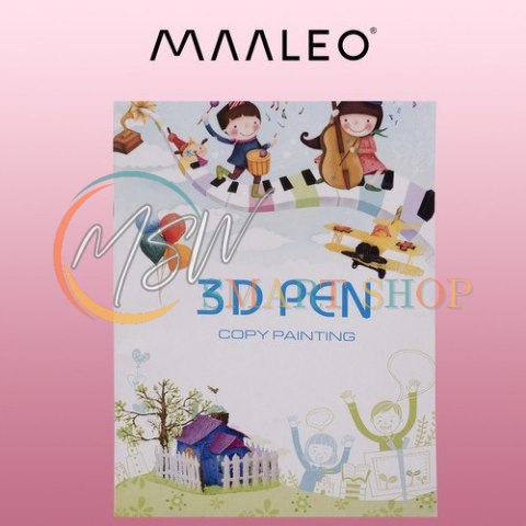 Książka z szablonami do długopisu 3D Maaleo 22734 Książka z szablonami do długopisu 3D Maaleo 22734