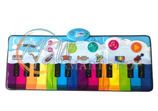 Mata Taneczna Edukacyjna Tęczowe Pianinko Instrumenty 10 Melodii