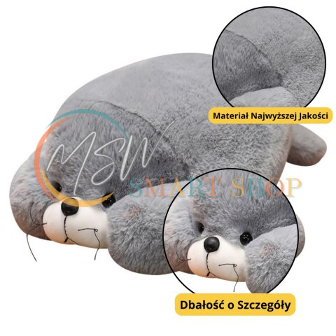 Pluszowa Maskotka Przytulanka Duża Foka Szara 29cm Pluszowa Maskotka Przytulanka Duża Foka Szara 29cm