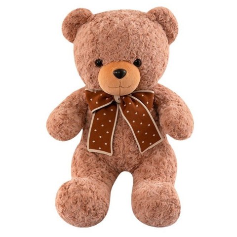 Pluszowa Maskotka Przytulanka Miś Z Kokardą W Groszki 45cm Pluszowa Maskotka Przytulanka Miś Z Kokardą W Groszki 45cm