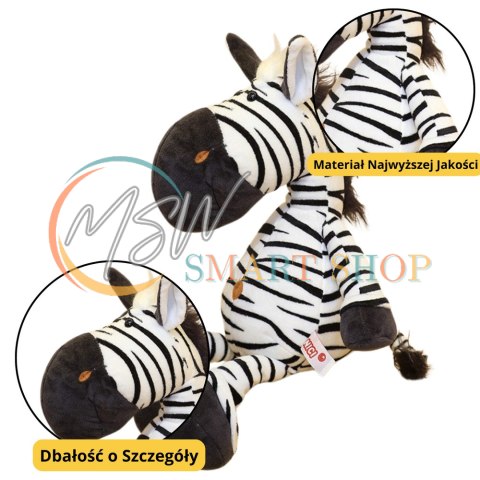 Pluszowa Maskotka Przytulanka Zebra Biało Czarna 25cm Pluszowa Maskotka Przytulanka Zebra Biało Czarna 25cm