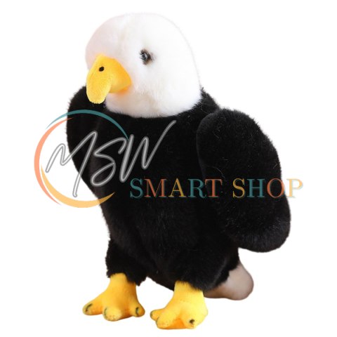 Pluszowy Orzeł Ptak Pluszak Maskotka Przytulanka Czarno Biały 25cm Pluszowy Orzeł Ptak Pluszak Maskotka Przytulanka Czarno Biały 25cm