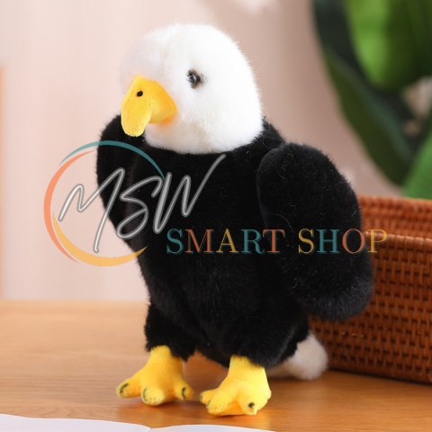 Pluszowy Orzeł Ptak Pluszak Maskotka Przytulanka Czarno Biały 25cm Pluszowy Orzeł Ptak Pluszak Maskotka Przytulanka Czarno Biały 25cm
