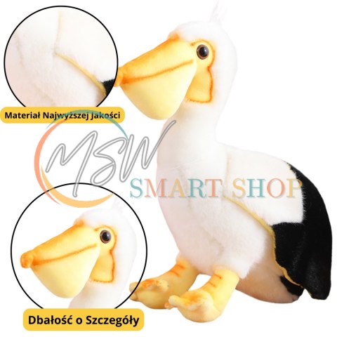 Pluszowy Pelikan Ptak Pluszak Maskotka Przytulanka 24cm Pluszowy Pelikan Ptak Pluszak Maskotka Przytulanka 24cm