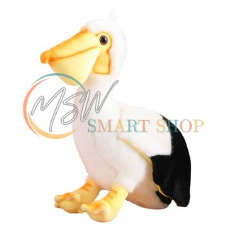 Pluszowy Pelikan Ptak Pluszak Maskotka Przytulanka 24cm